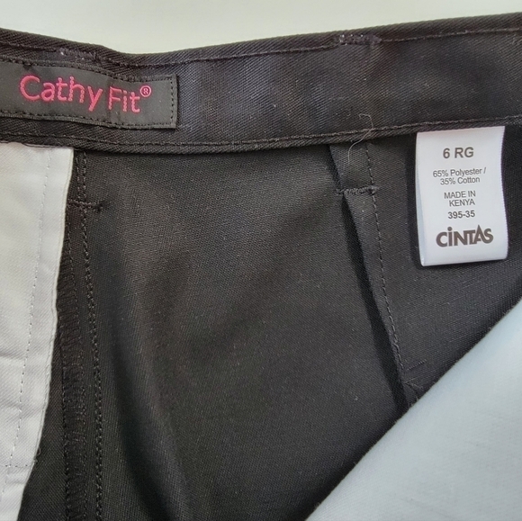 CINTAS Cathy Fit Black Uniform Pants Size 6 EUC - Picture 4 of 9